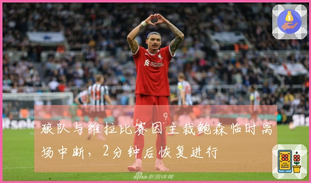 狼队与维拉比赛因主裁鲍森临时离场中断，2分钟后恢复进行