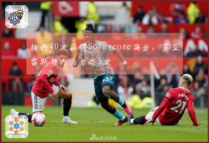 梅西40次获得Sofascore满分，苏亚雷斯与内马尔各5次